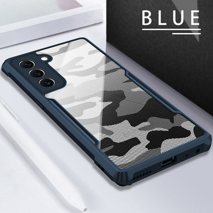 Beetle Camouflage for Samsung Galaxy S22 Plus Back Case, [Military Grade] Shockproof Slim Hybrid Cover (Blue)
