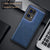 Tux Back Case For Oppo Reno 7 Pro (5G) , Slim Leather Case with Soft Edge Shockproof Back Cover (Blue)