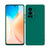 Matte Lens Protective Back Cover for Vivo X70 Pro , Slim Silicone with Soft Lining Shockproof Flexible Full Body Bumper Case (Green)