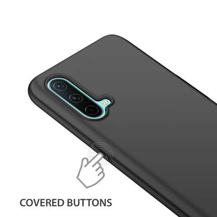 Silk Smooth Finish [Full Coverage] All Sides Protection Slim Back Case Cover for OnePlus Nord CE (5G) / One Plus Nord CE (5G) (Black)