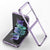 Mobizang Phantom Ultra Thin Back Case for Samsung Galaxy Z Flip 3, Full Body Protection Back Cover, Purple