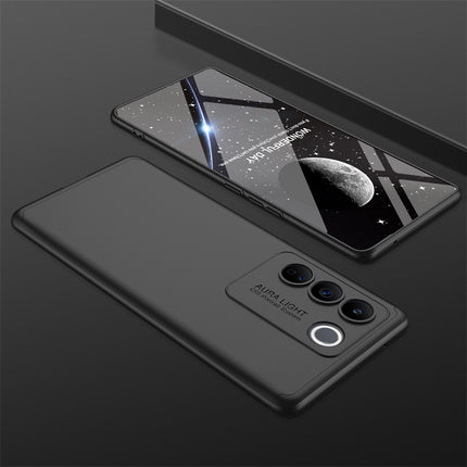 Mobizang Double Dip Full 360 Protection Back Case Cover for Vivo V27/ V27 Pro (5G) (Black)