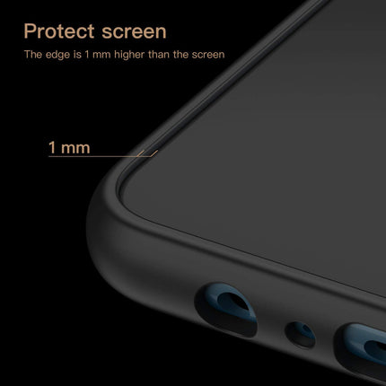 Tux Back Case for Samsung Galaxy A12 / F12 / M12 , Slim Leather Case with Soft Edge Shockproof Back Cover (Blue)