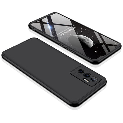 Double Dip Full 360 Protection Back Case Cover for Vivo V23E (Black)