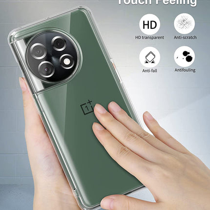 Mobizang Shield Clear Acrylic Back Shock Proof Case Cover for OnePlus 11R (Transparent)