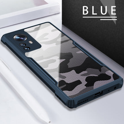 Beetle Camouflage for Xiaomi 12 PRO (5G) Back Case, Shockproof Slim Cover (Blue)