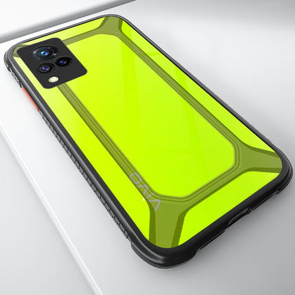 Unicorn for Vivo V21 (5G) Clear Back Case, [Military Grade Protection] Shock Proof Slim Hybrid Bumper Cover (Black)