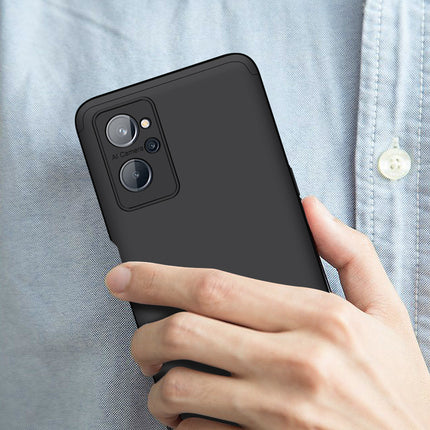 Double Dip Full 360 Protection Back Case Cover for Realme 9i (Black)