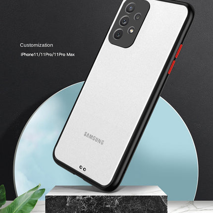 Paper Thin Back Cover For Samsung Galaxy A52 , Super Slim Matte Translucent Full Protection Back Case (Black)