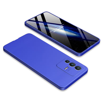 Double Dip Full 360 Protection Back Case Cover for Vivo V23 (5G) (Blue)