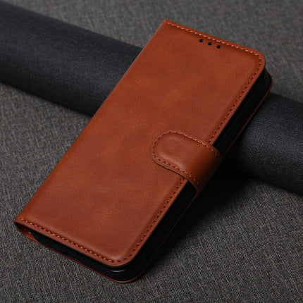 Mobizang Prime Slim Magnetic Flip Cover for Redmi Note 12 Pro Plus (5G) | PU Leather Shockproof Folio Case with Card Holders RFID Blocking Kickstand (Brown)