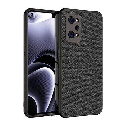 Soft Full Fabric Protective Back Case Cover for Realme GT Neo 2 (Black)