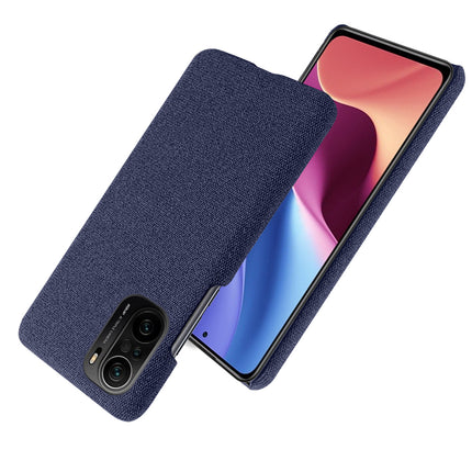 Woven Soft Fabric Case for Xiaomi Mi 11X / 11X Pro Back Cover, Shock Protection Slim Hard Anti Slip Back Cover (Blue)