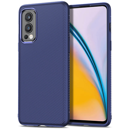 Twill Shock Proof Soft Flexible Back Case Cover for OnePlus Nord 2 (5G) / One Plus Nord 2 (5G)  (Blue)