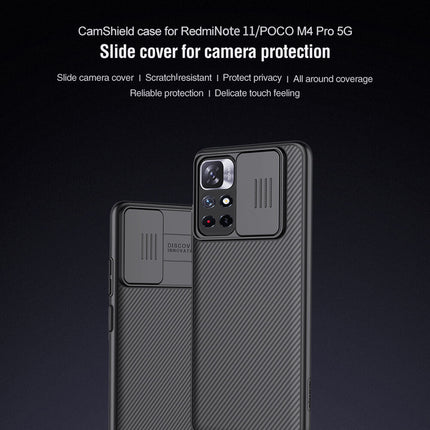 Nillkin Cam Shield Pro Back Cover Case For Xiaomi Redmi Note 11T (5G) (Black)