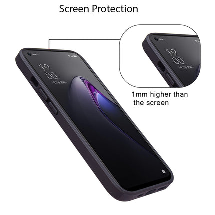 Mobizang Razor Wallet Back Case for Oppo Reno 8 Pro (5G) | Slim PU Leather & Fabric Cover with Inbuilt Card Pocket (Brown)