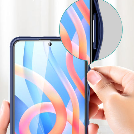 Shield Frosted Acrylic Back Shock Proof Case Cover for Xiaomi 11i HyperCharge (Blue)