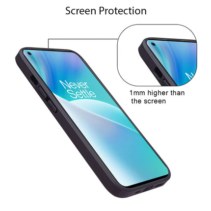Mobizang Razor Wallet Back Case for OnePlus Nord 2T | Slim PU Leather & Fabric Cover with Inbuilt Card Pocket (Black)