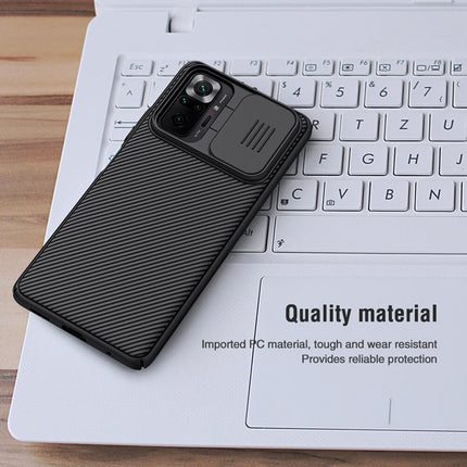 Nillkin Xiaomi Redmi Note 10 Pro / Note 10 Pro Max Case, CamShield Series Case with Slide Camera Cover Slim Protective Case (Black)