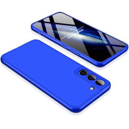 Double Dip Full 360 Protection Back Case Cover for Samsung Galaxy S22 (Blue)