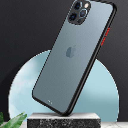 Paper Thin Back Cover For Apple iPhone 12 Pro Max (6.7) , Super Slim Matte Translucent Full Protection Back Case (Black)
