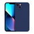 Matte Lens Protective Back Cover for Apple iPhone 13 (6.1) , Slim Silicone with Soft Lining Shockproof Flexible Full Body Bumper Case (Blue)