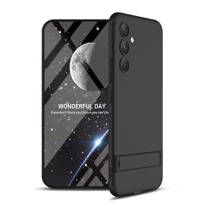 Mobizang Double Dip Full 360 Protection Back Case Cover With Stand for Samsung Galaxy S23 FE (Black)