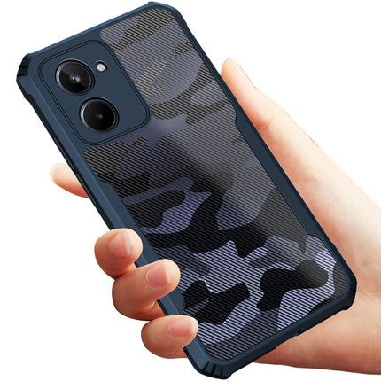 Mobizang Beetle Camouflage for Realme 10 Pro (5G)) Back Case | [Military Grade Protection] Shock Proof Slim Hybrid Bumper Cover (Blue)