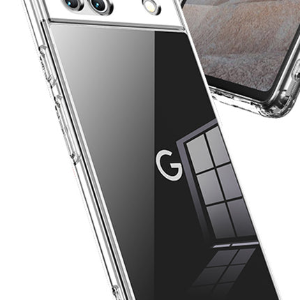 Mobizang Shield Clear Acrylic Back Shock Proof Case Cover for Google Pixel 7A (Transparent)