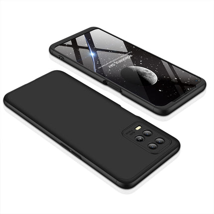 Double Dip Full 360 Protection Back Case Cover for Oppo A54 (4G) (Black)