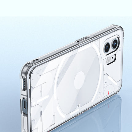 Mobizang Shield Clear Acrylic Back Shock Proof Case Cover for Nothing Phone 2 (Transparent)