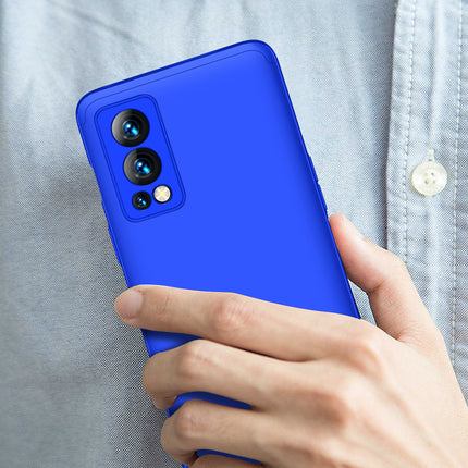 Double Dip Full 360 Protection Back Case Cover for OnePlus Nord 2 (5G) / One Plus Nord 2 (5G) (Blue)