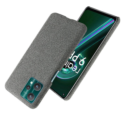 Woven Soft Fabric Case for Realme 9 Pro Back Cover, Shock Protection Slim Hard Anti Slip Back Cover (Grey)