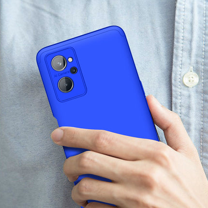 Double Dip Full 360 Protection Back Case Cover for Realme 9i (Blue)
