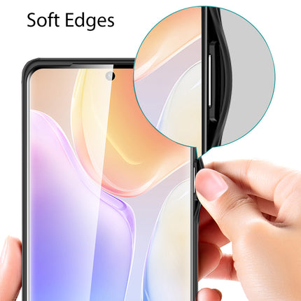 Shield Frosted Acrylic Back Shock Proof Case Cover for Vivo X70 PRO PLUS (Black)