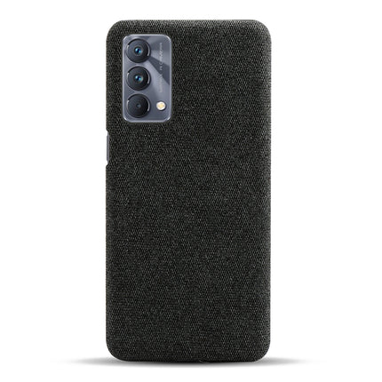 Woven Soft Fabric Case for Realme GT Master Back Cover, Shock Protection Slim Hard Anti Slip Back Cover (Black)