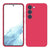 Mobizang Matte Protective Lens Flexible Back Cover for Samsung Galaxy S23 , Slim Silicone with Soft Lining Shockproof Full Body Bumper Case (Red)