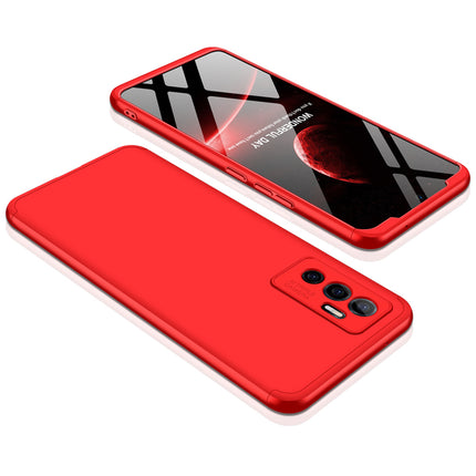 Double Dip Full 360 Protection Back Case Cover for Vivo V23E (Red)
