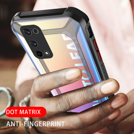 Unicorn for Realme X7 Pro Clear Back Case, [Military Grade Protection] Shock Proof Slim Hybrid Bumper Cover (Black)