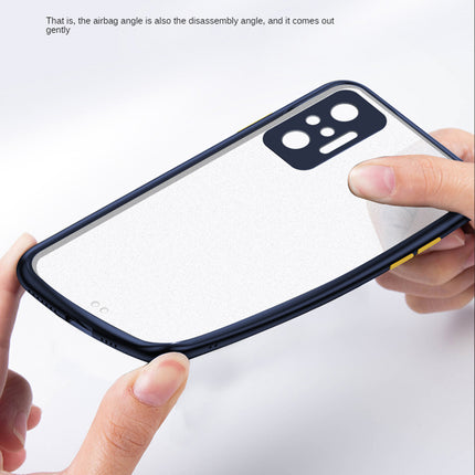 Paper Thin Back Cover For Xiaomi Redmi Note 10 Pro /  Note 10 Pro Max , Super Slim Matte Translucent Full Protection Back Case (Blue)