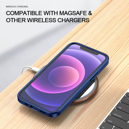 Hawkeye Clear Back Cover for Apple iPhone 13 Mini (5.4 inch) , Camera Lens Protector Shockproof Slim Clear Case Cover (Blue)