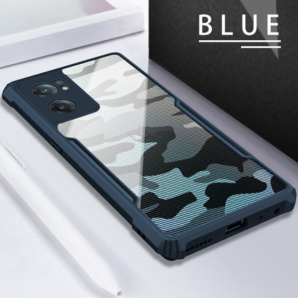 Beetle Camouflage for OnePlus Nord CE 2 Back Case, [Military Grade] Shockproof Slim Hybrid Cover (Blue)