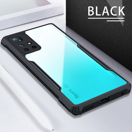 Beetle for Redmi Note 11T (5G) Back Case, [Military Grade Protection] Shock Proof Slim Hybrid Bumper Cover (Black)