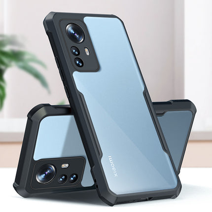 Beetle for Xiaomi 12 PRO (5G) Back Case, [Military Grade] Shockproof Slim Hybrid Cover (Black)