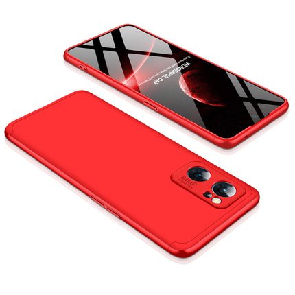 Double Dip Full 360 Protection Back Case Cover for Oppo Reno 7 (5G) (Red)
