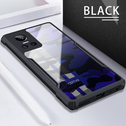 Beetle Camouflage for Realme GT Neo 3 Back Case, [Military Grade] Shockproof Slim Cover (Black)