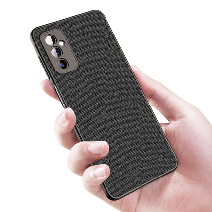 Soft Full Fabric Protective Back Case Cover for Samsung Galaxy M52 (5G) (Black)