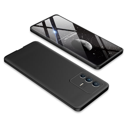 Double Dip Full 360 Protection Back Case Cover for Vivo V23 PRO (5G) (Black)