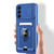 Bisen Back Cover for Samsung Galaxy S22 Plus , Inbuilt Camera Slider ,Ring Stand and Card Pocket Shockproof Slim Bumper Back Case (Blue)