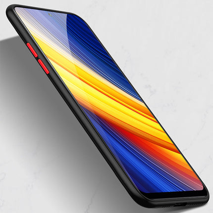 Camouflage Paper Thin Back Cover for Poco X3 Pro / Poco X3 , Super Slim Matte Translucent Full Protection Back Case (Black)